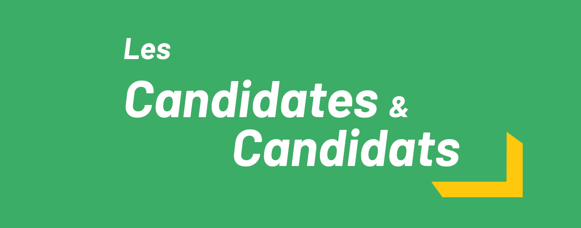 Bannière : les candidates & candidats